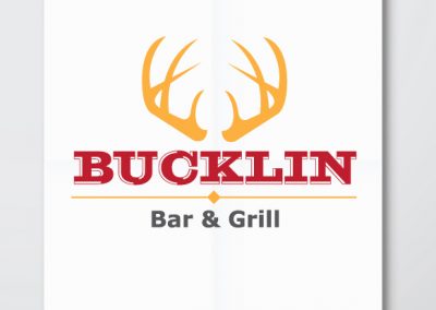 Bucklin Bar & Grill logo and brand design